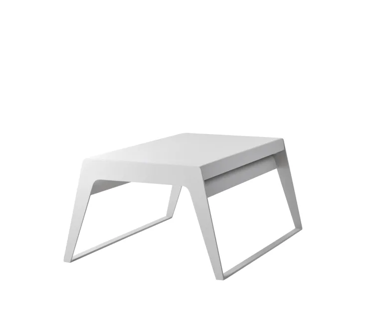 Couchtisch Cane-line �Chill-Out� Beistelltisch zum Ausklappen Aluminium, wei�